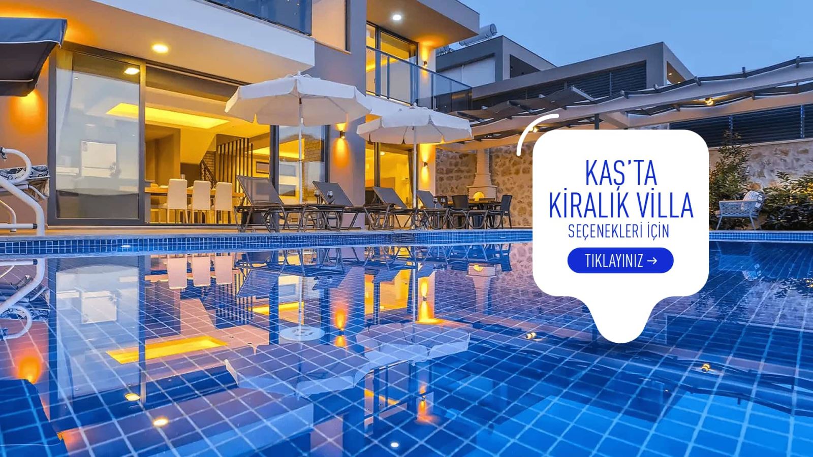 kaş kiralık villa